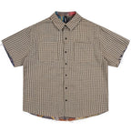Vintage Print Oversized Shirt — front view