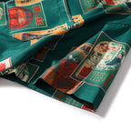 Retro Cigarette Print Hawaiian Shirt — fit shot