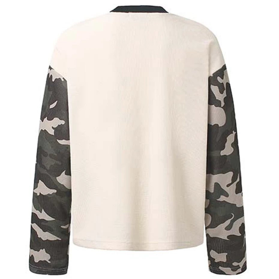 Beige Vintage Graphic Oversized T-Shirt — front view