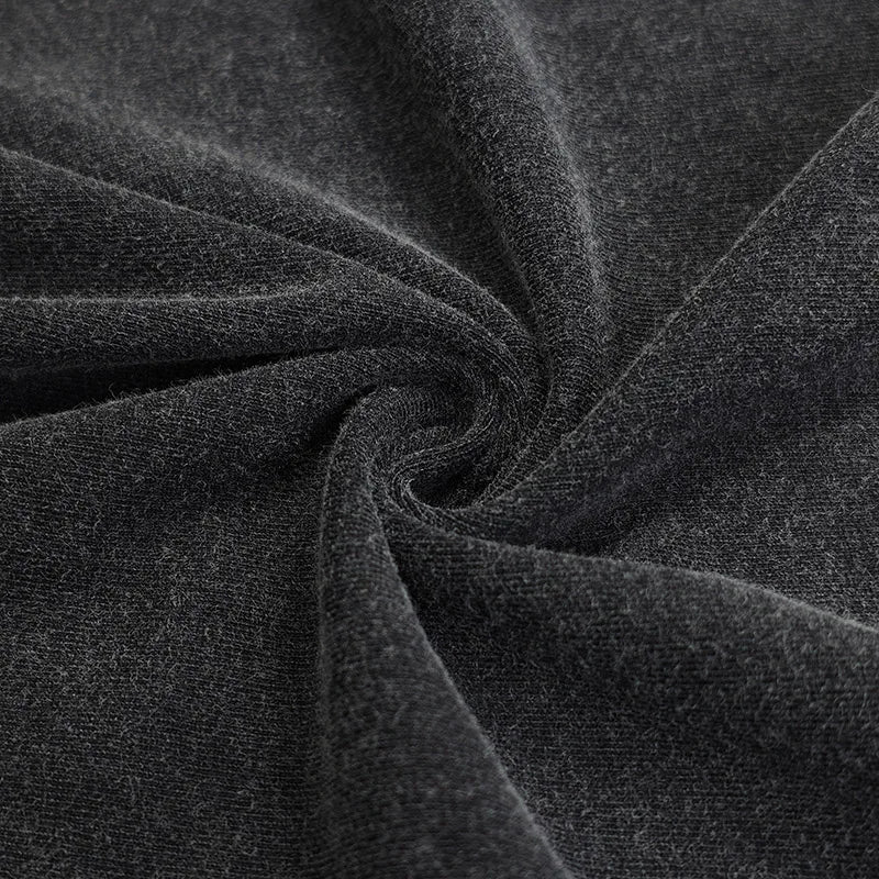 Graphic Retro Black Faded T-Shirt — fabric close-up