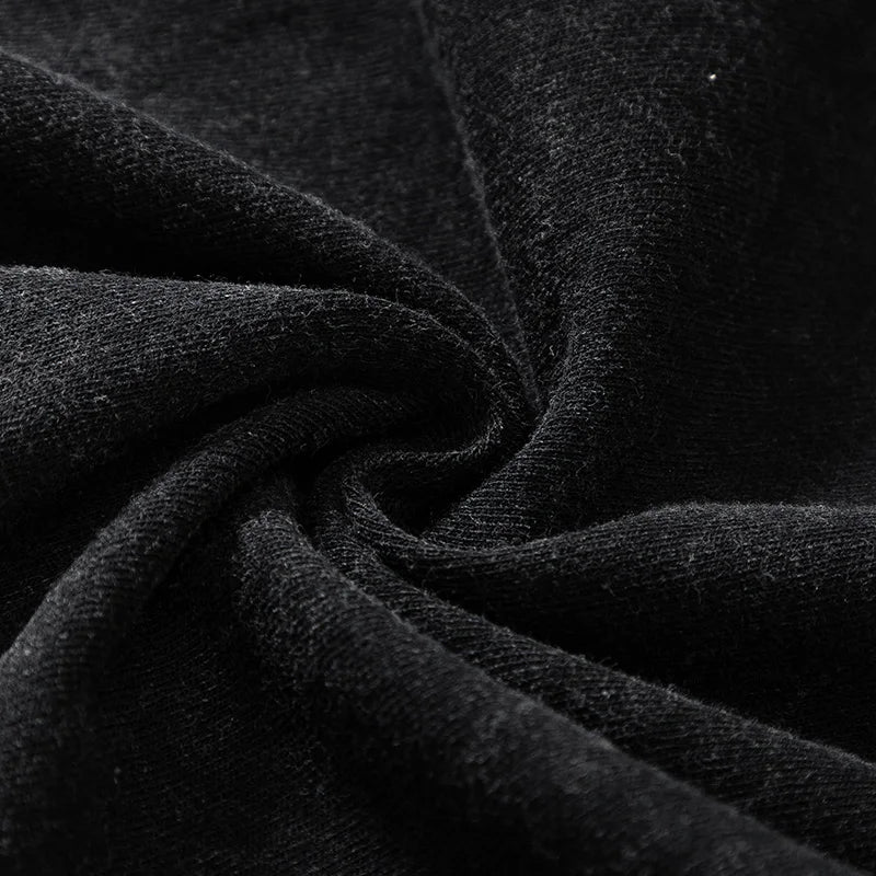 Retro Black Washed Loose T-Shirt — styling shot