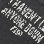 Vintage Black Letter Faded T-Shirt — front view