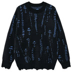 Jumpers Vintage Knit Oversized Sweater — back view