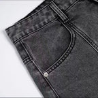 Pocket Vintage Denim Baggy Jeans — detail shot