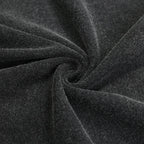 Retro Black Shadow Graphic Oversized T-Shirt — fabric close-up