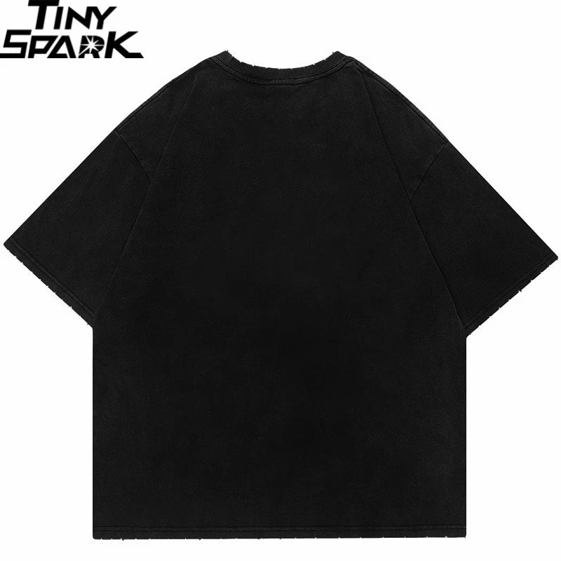 Shadow Graphic Oversized T-Shirt — back view