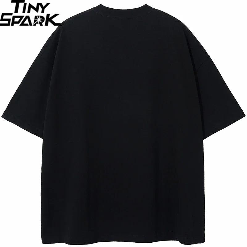 Black Shadow Graphic T-Shirt — back view