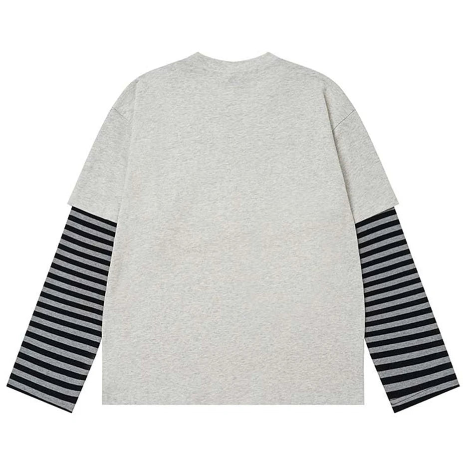 Gray Vintage Oversized T-Shirt — detail shot