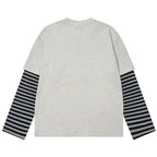Gray Vintage Oversized T-Shirt — detail shot