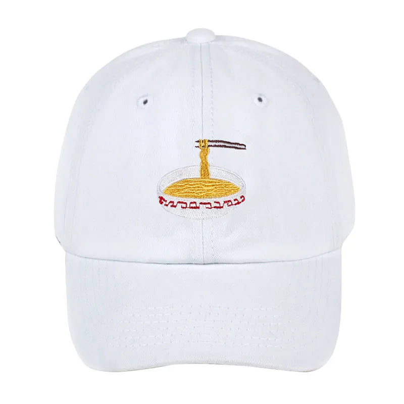 Black Embroidered Hat — back view