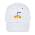 Black Embroidered Hat — back view