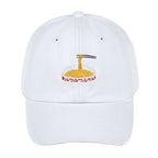 Black Embroidered Hat — back view