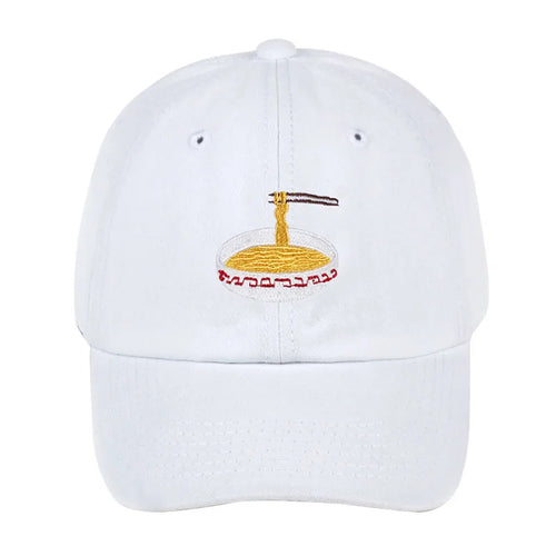 Black Embroidered Hat — back view