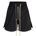 Black Loose Shorts — styling shot