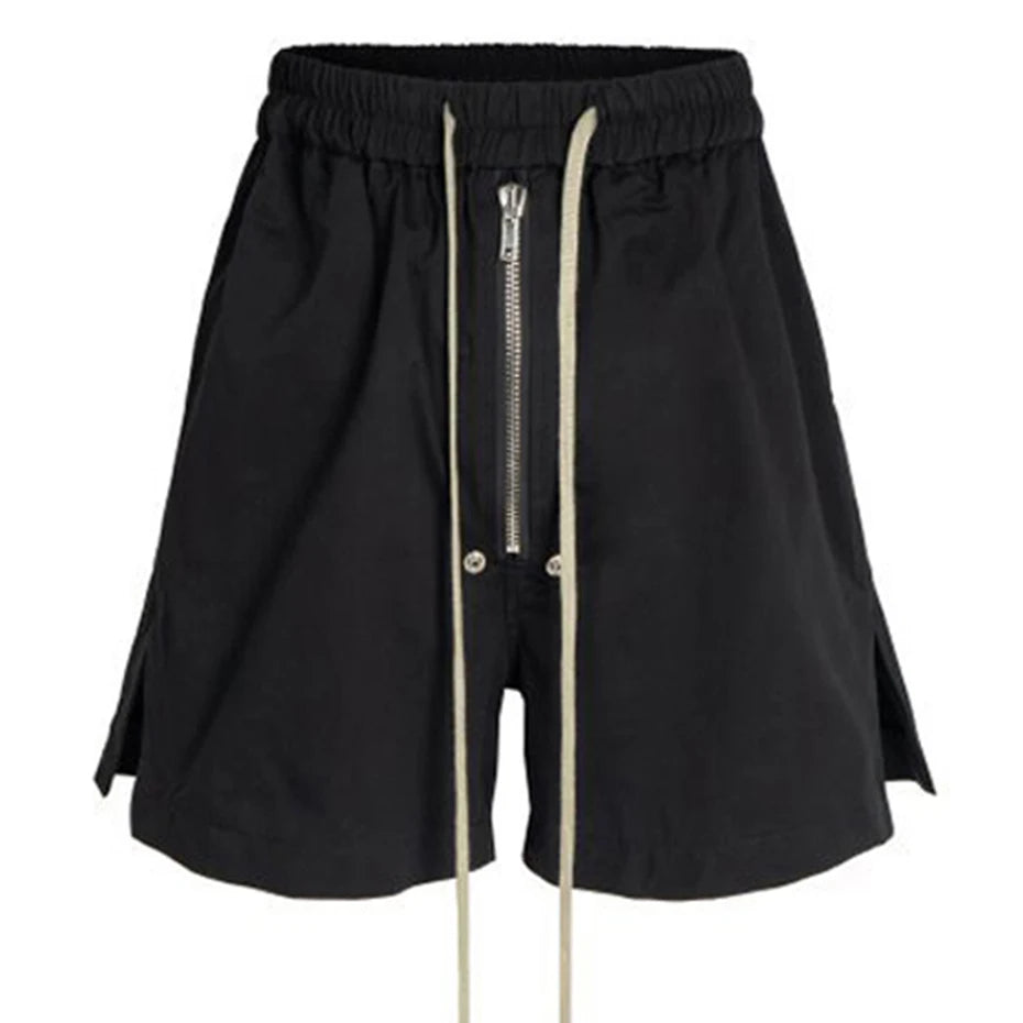 Black Loose Shorts — styling shot