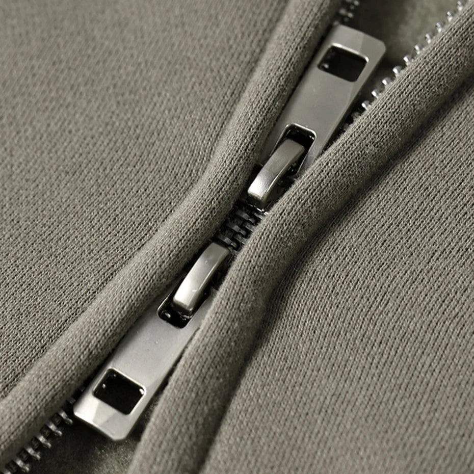 Zip Oversized Jacket — fit shot