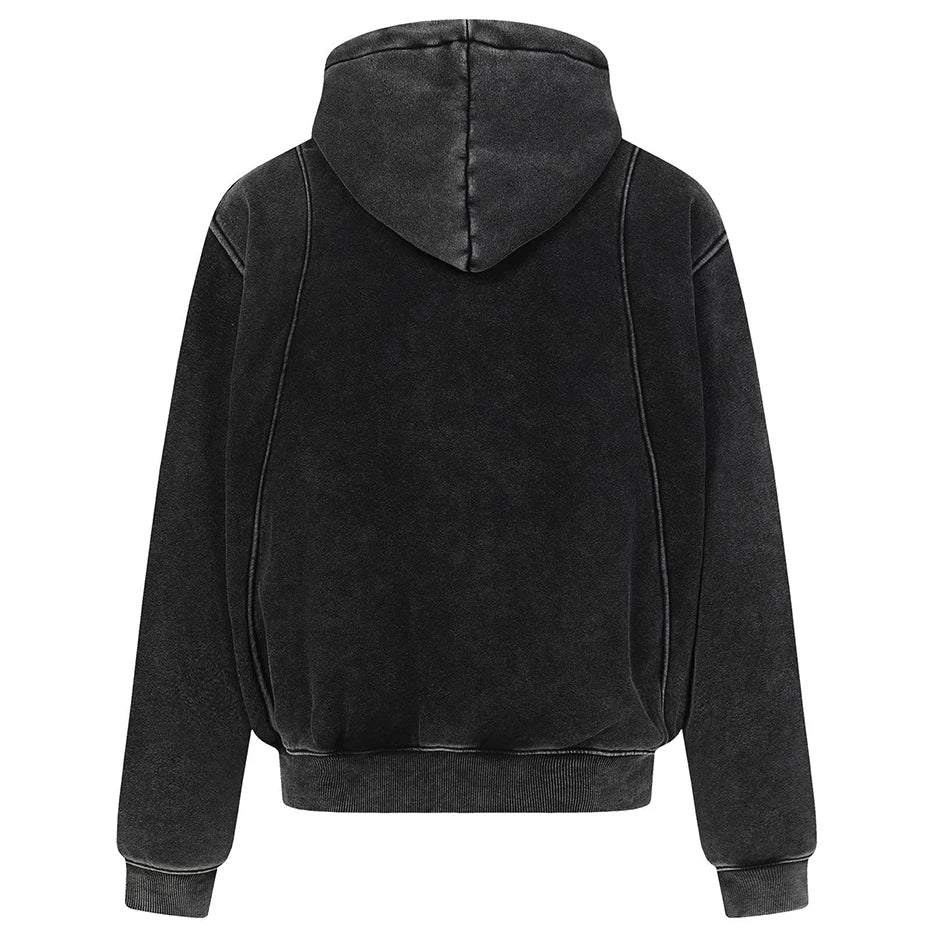 Plush Vintage Oversized Hoodie — front view