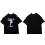 Cartoon Girl Print T-Shirt — detail shot