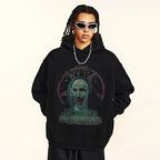 Vintage Devil Graphic Hoodie — front view