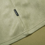 Vintage Black Suede Oversized T-Shirt — fabric close-up