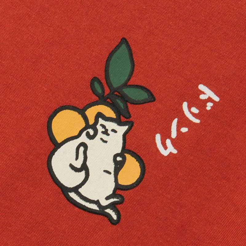 Kanji Letter Print T-Shirt — back view