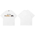 Y2K White Cats Graphic T-Shirt — styling shot
