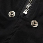 Black Loose Shorts — fabric close-up