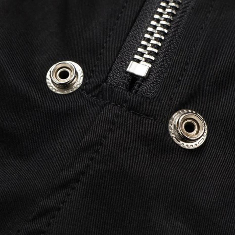 Black Loose Shorts — fabric close-up