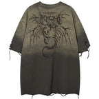 Y2K Vintage Graphic Oversized T-Shirt — front view