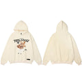 Bear Letter Print Hoodie — detail shot