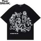 Cartoon Graphic Oversized T-Shirt — front view