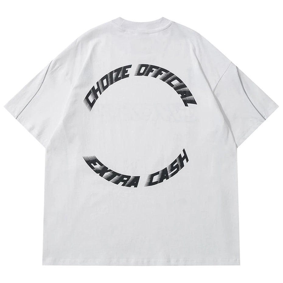 Black Oversized T-Shirt — detail shot