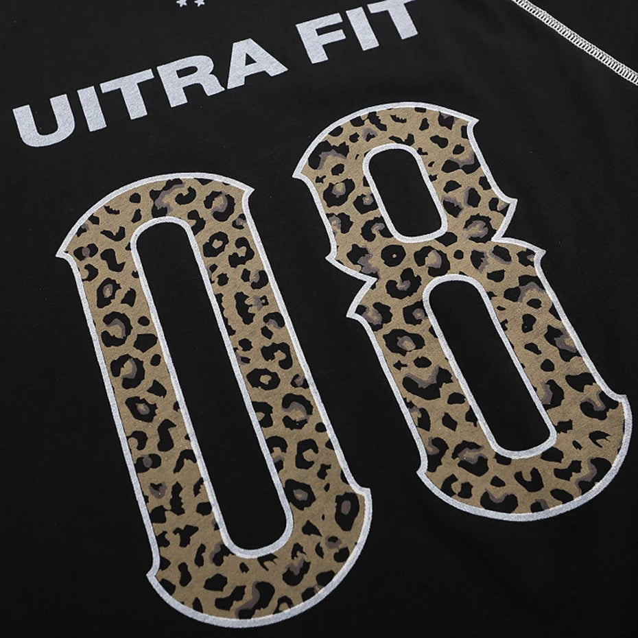 Y2K Black Oversized Long Sleeve Tee — fabric close-up
