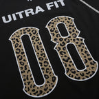 Y2K Black Oversized Long Sleeve Tee — fabric close-up