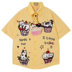 Vintage Cat Graphic Shirt — styling shot