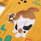 Y2K Vintage Cat Graphic Oversized Shirt — fit shot