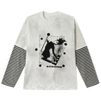 Y2K Vintage Oversized Long Sleeve Tee — styling shot