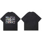 Y2K Black Eyes Washed T-Shirt — styling shot