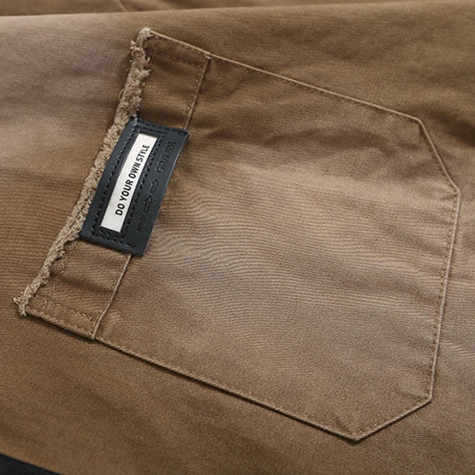 Vintage Loose Varsity Jacket — fabric close-up