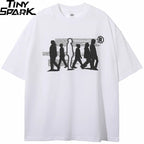Black Shadow Graphic T-Shirt — fit shot