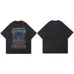 Animal Retro Black Washed T-Shirt — styling shot