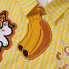 Y2K Cat Graphic Oversized Shirt — detail shot