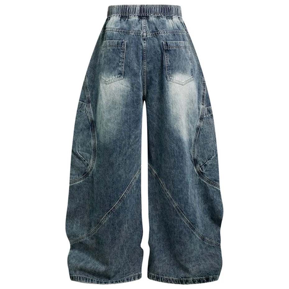 Y2K Vintage Denim Baggy Jeans — front view