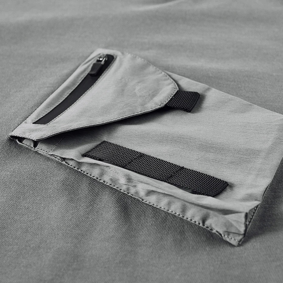 Techwear Hooded Oversized T-Shirt — fit shot