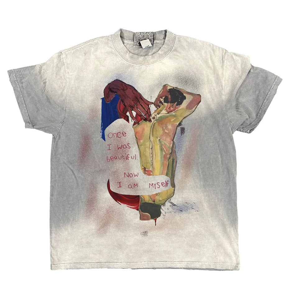 Y2K Graphic Loose T-Shirt — back view