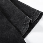 Retro Black Washed Loose T-Shirt — fit shot