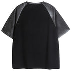 Y2K Vintage Ripped Oversized T-Shirt — detail shot