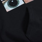 Black Eyes Print Hoodie — back view