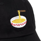 Black Embroidered Hat — front view