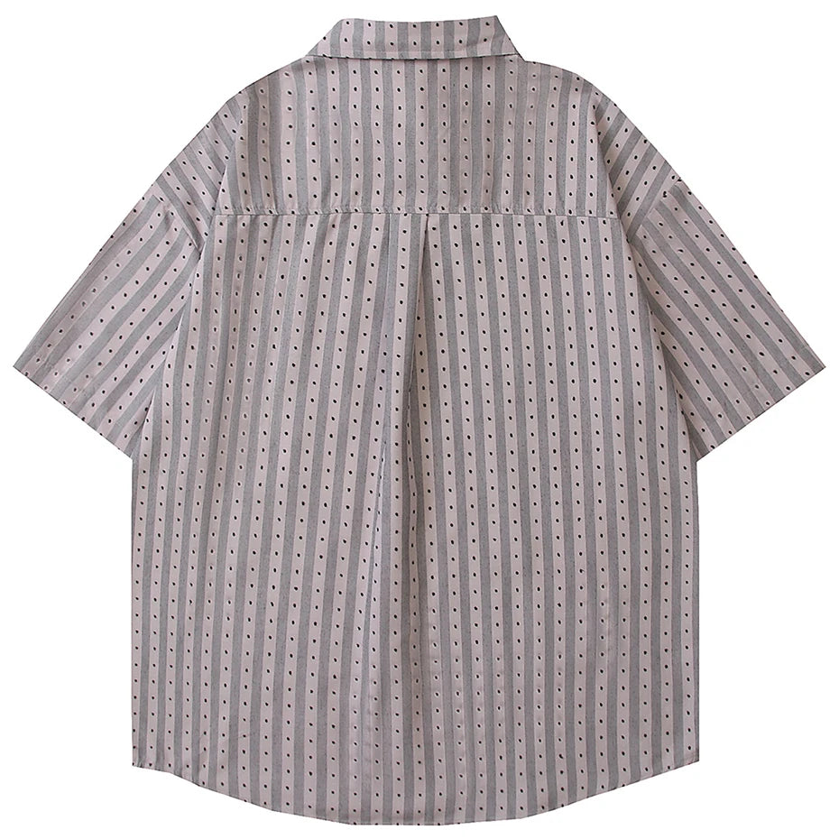 Shirts Vintage Cat Graphic Oversized Shirt — front view